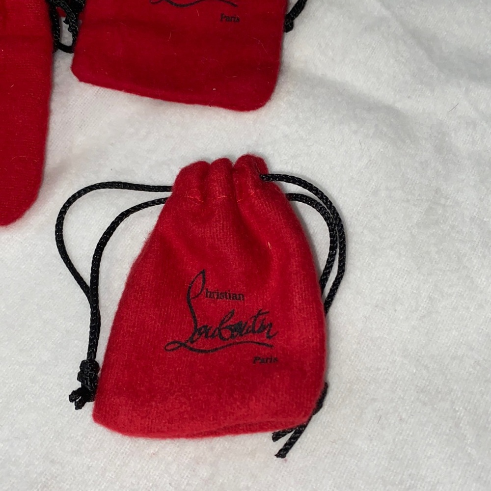 Christian Louboutin heel tap pouch. EMPTY. 3 in x 2 1/2 in.